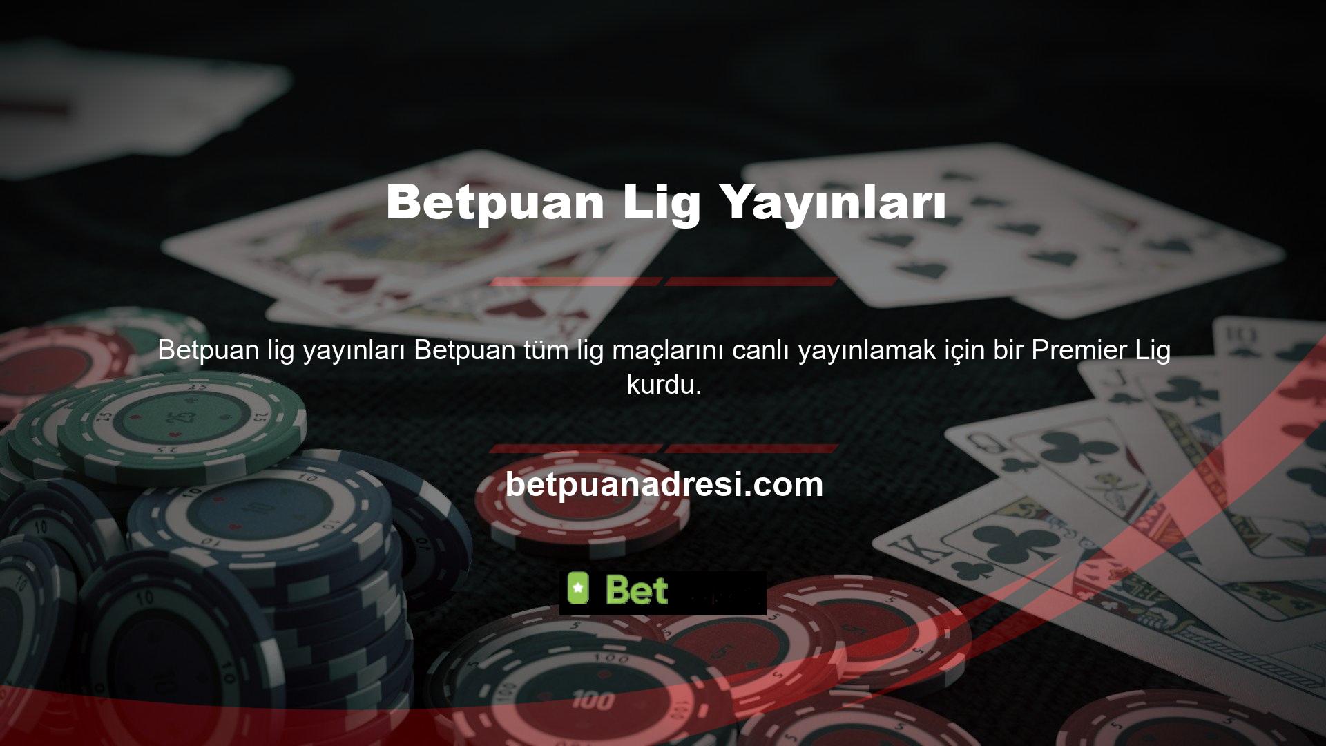 Betpuan Live Match, Betters'ın Betpuan makalelerinin her yerinden canlı maçları takip etme fırsatı sağlayan bir web sitesidir